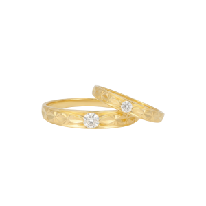 Nhẫn Cưới Vàng 610 Đính Đá