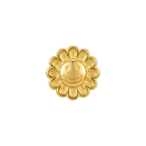 Phụ Kiện Charm Vàng 999 Hoa Mặt Cười
