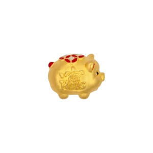 Phụ Kiện Charm Vàng 999 Heo Vàng P016689