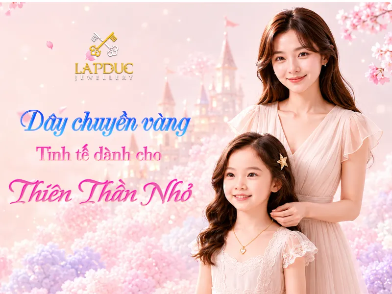 d&acirc;y chuyền v&agrave;ng cho b&eacute;