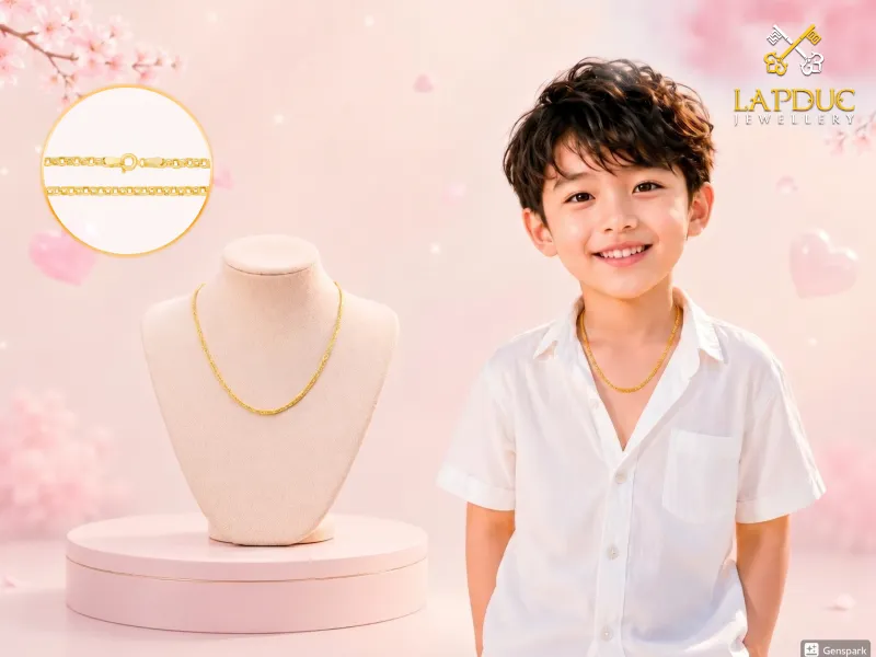 d&acirc;y chuyền v&agrave;ng cho b&eacute;