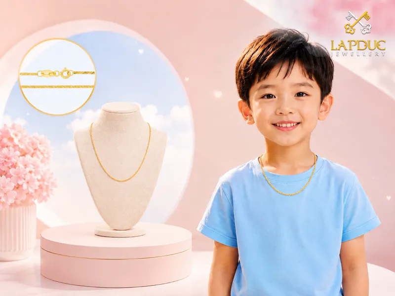d&acirc;y chuyền v&agrave;ng cho b&eacute;