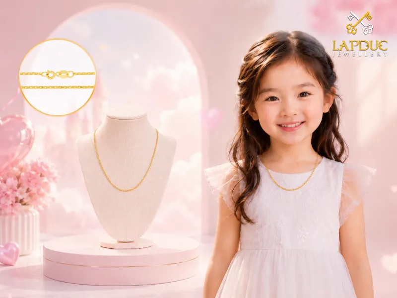 d&acirc;y chuyền v&agrave;ng cho b&eacute;