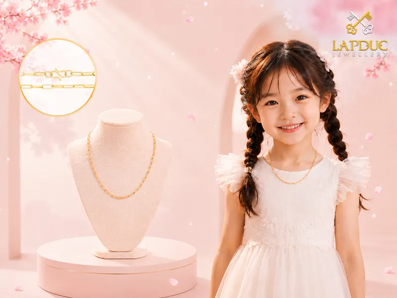 d&acirc;y chuyền v&agrave;ng cho b&eacute;
