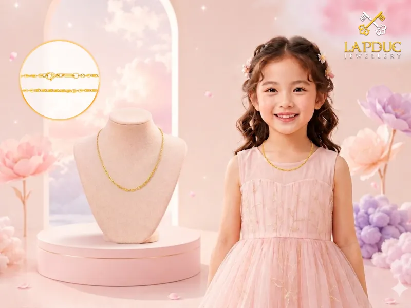 d&acirc;y chuyền v&agrave;ng cho b&eacute;