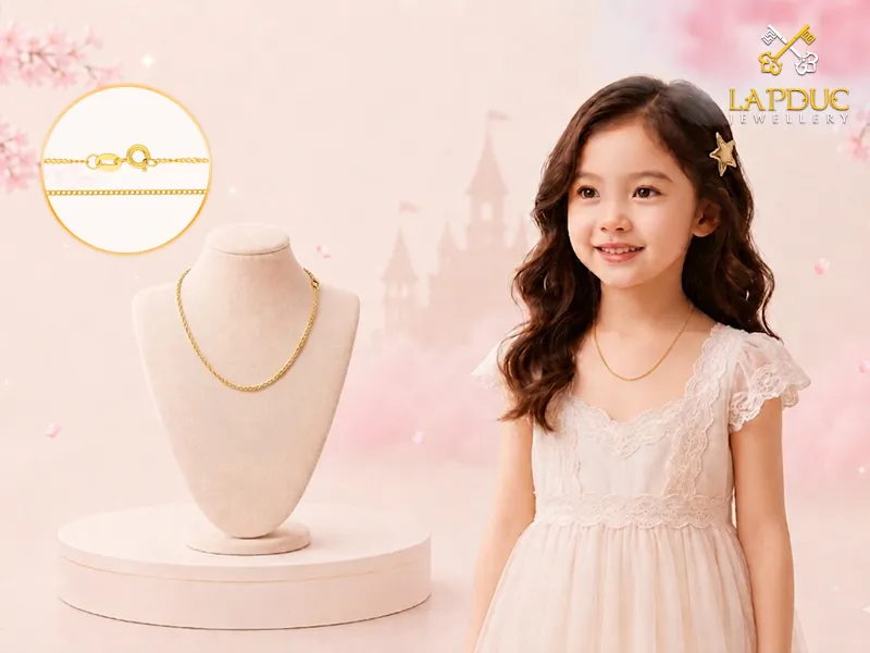d&acirc;y chuyền v&agrave;ng cho b&eacute;