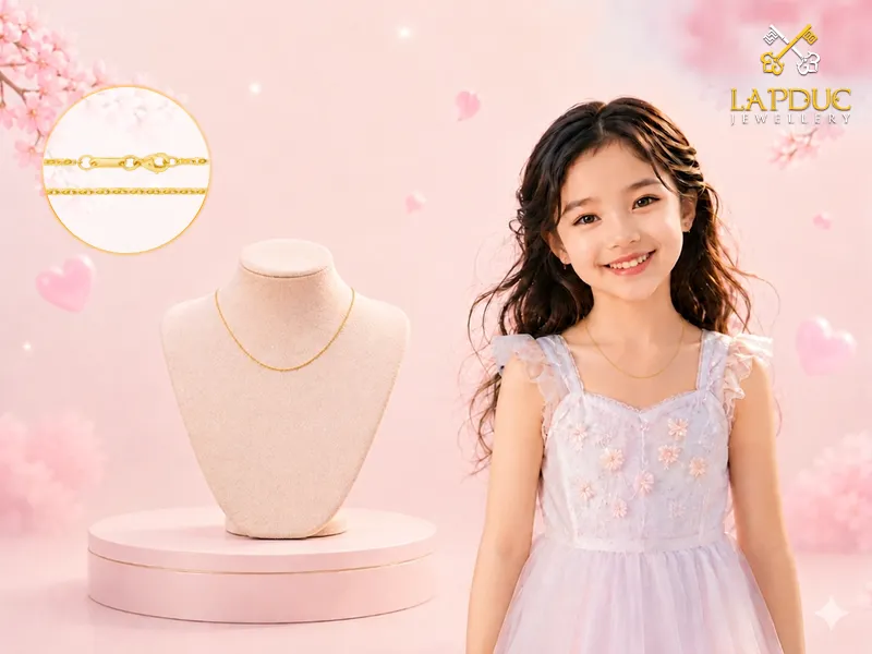 d&acirc;y chuyền v&agrave;ng cho b&eacute;