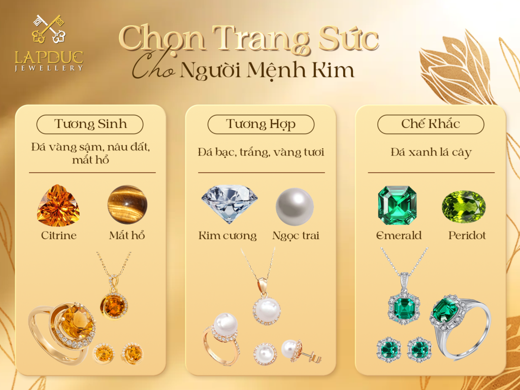 mệnh Kim hợp m&agrave;u g&igrave;