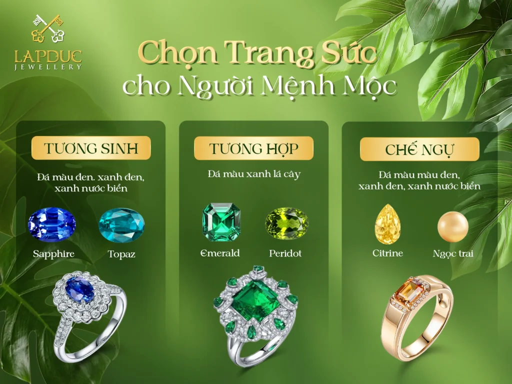 Mệnh Mộc Hợp Màu Gì 2026? Bí Quyết Chọn Trang Sức Phong Thủy 4 mệnh Mộc hợp màu gì