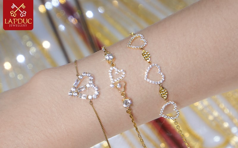 Lắc tay vàng 18K dưới 3 triệu