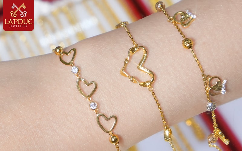 Lắc tay vàng nữ 18K