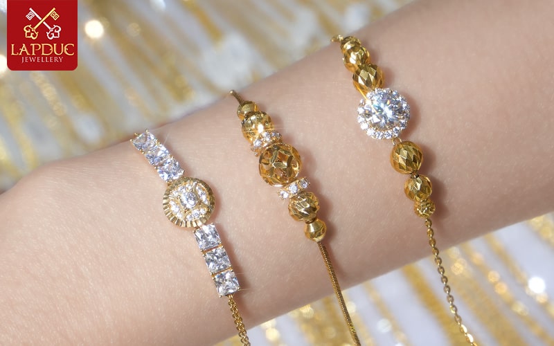 Lắc tay vàng nữ trơn